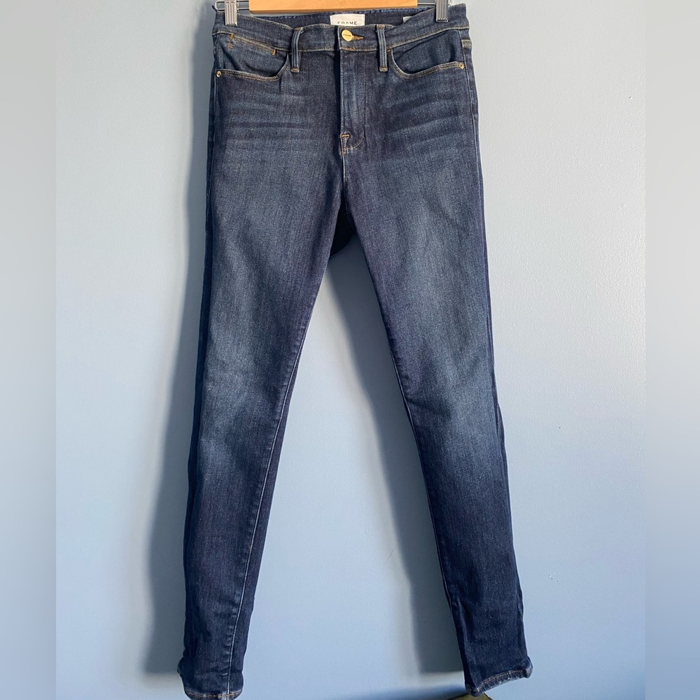 FRAME Classic Blue Women's Jeans - Le High Skinny